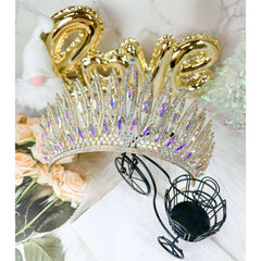 Gold Ultraviolet Crystal Tiara