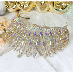 Gold Ultraviolet Crystal Tiara