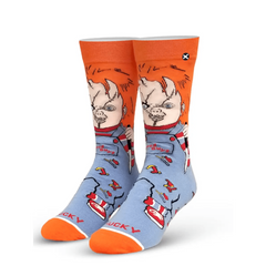 Good Guy Chucky Doll 360 Crew Length Socks