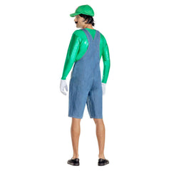 Green Gamer Adult Costume w/ Inflatable Hammer