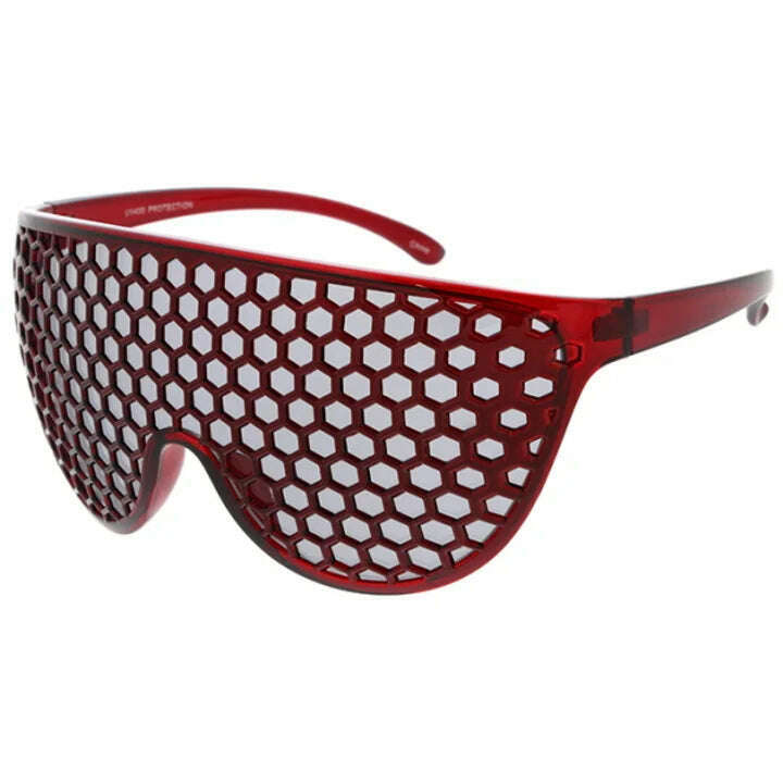 Grid Honeycomb Front Sunglasses