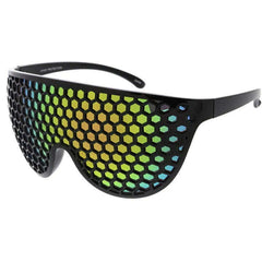 Grid Honeycomb Front Sunglasses