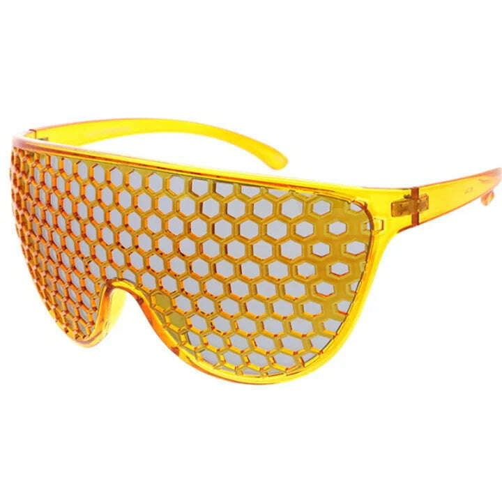 Grid Honeycomb Front Sunglasses