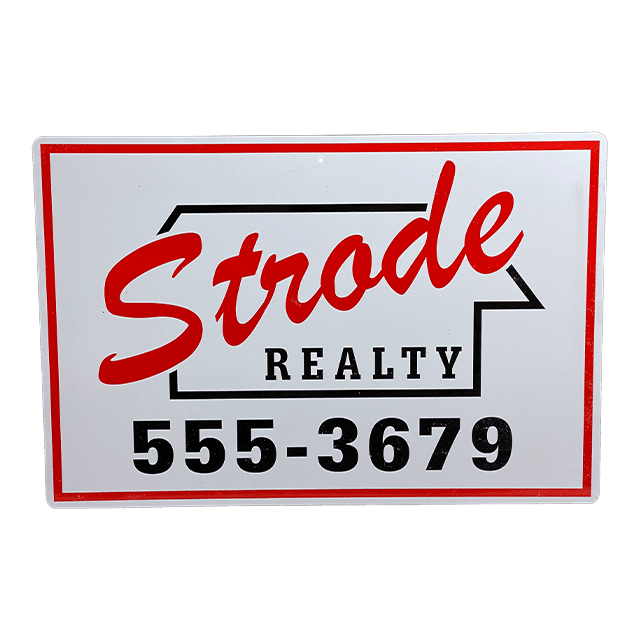 Halloween 1978 Strode Realty Metal Sign