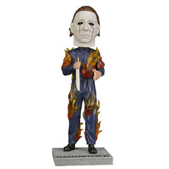 Halloween 2: 9" Michael Myers On Fire Resin Head Knocker