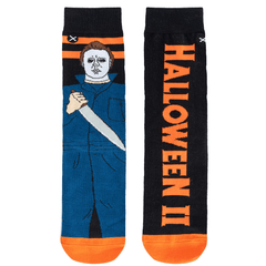 Halloween 2: Michael Myers Crew Length Mix Match Knit Socks