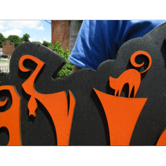 Halloween Jack O Lantern Spooky Forest Sign