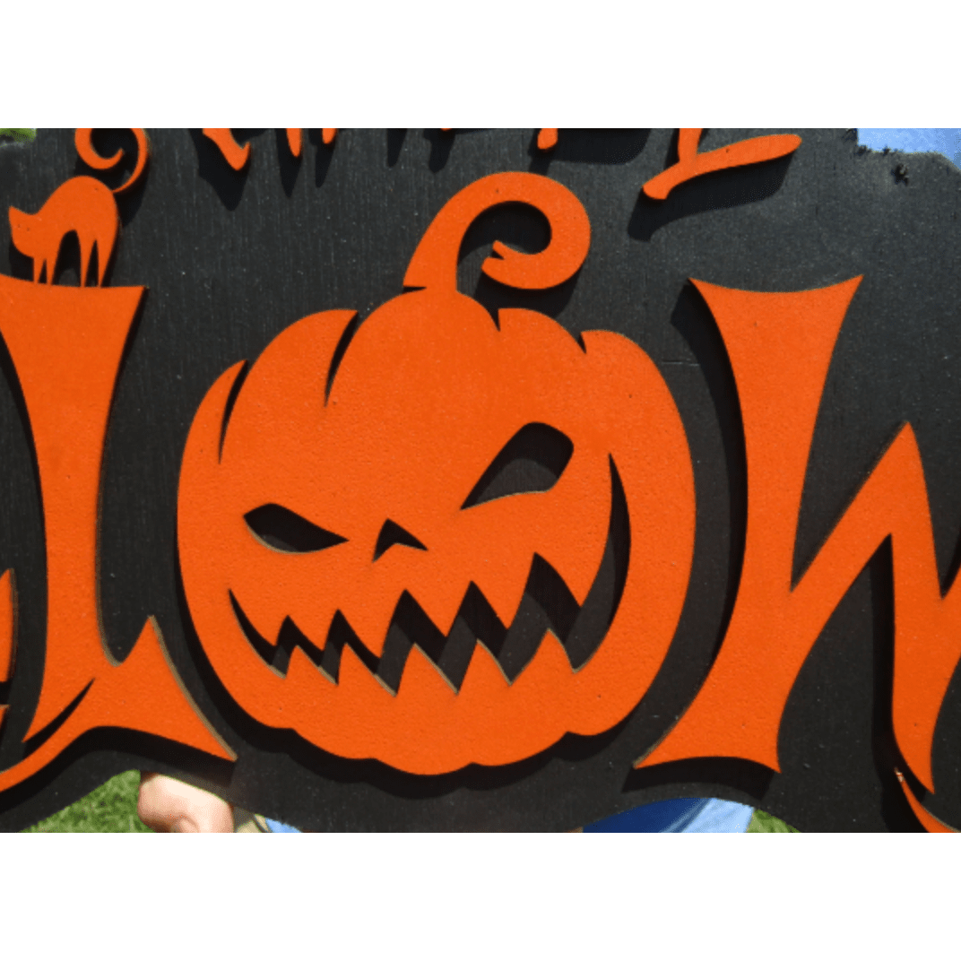 Halloween Jack O Lantern Spooky Forest Sign