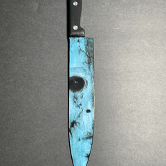 Halloween Michael Myers Kitchen Knife with Stand