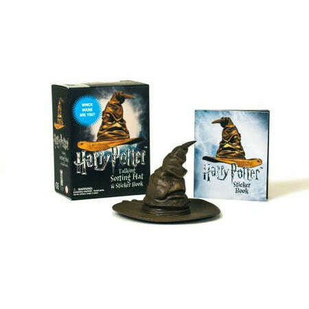 Harry Potter Mini Talking Sorting Hat Collectible w/ Sticker Book