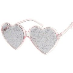 Heart Glitter Lens Sunglasses