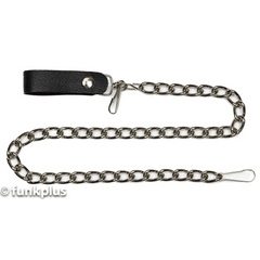 Heavy Belt Chain with Leather Strap