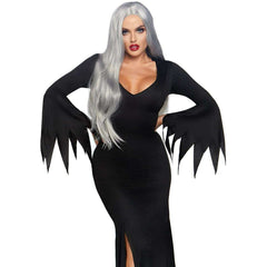 High Slit Floor Length Gothic Adult Dress