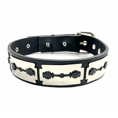 Horizontal Metal Plate Razor Choker