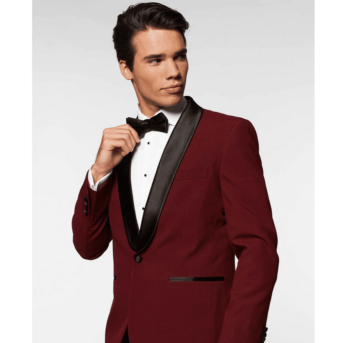 OppoSuits Hot Burgundy Tuxedo Three Piece Suit