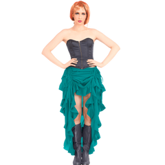 Hunter Green Steampunk Show Girl Skirt