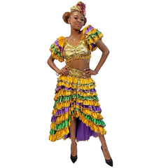 International Gold Rumba Women's Costume