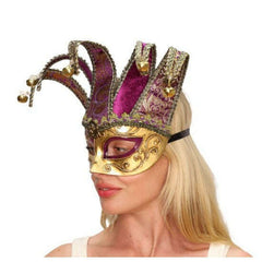 Jester Bells Venetian Mask