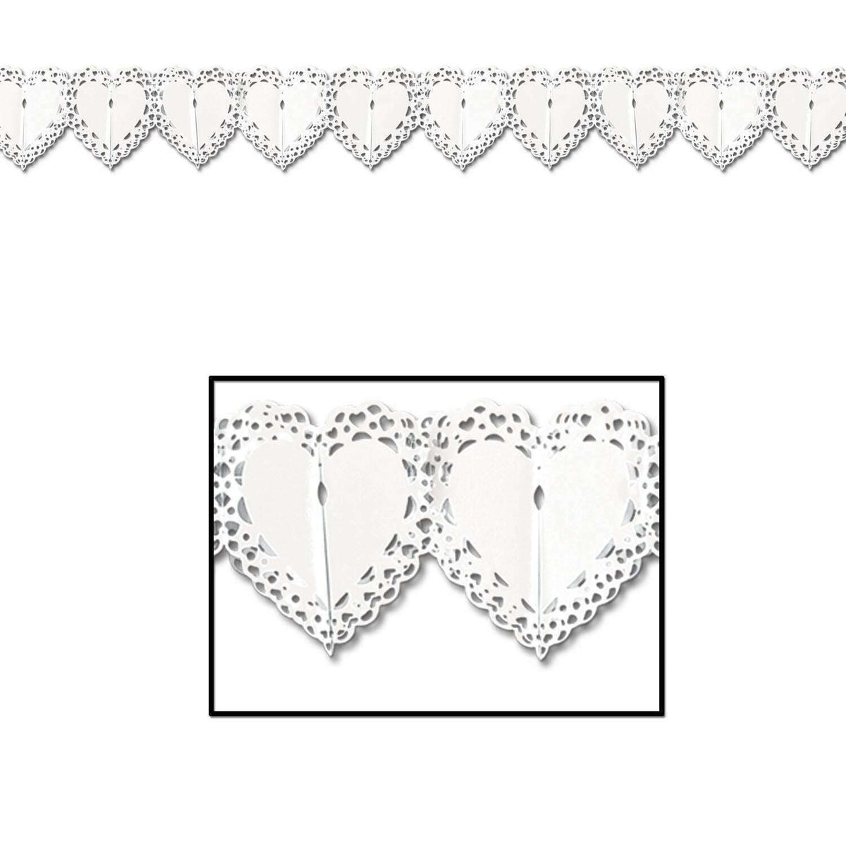 Lace Heart Garland