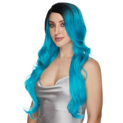 Lady Lush Deluxe Cyan Lust Wig