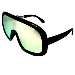 Large Black Revo Shield Sunglasses