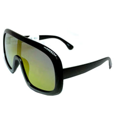 Large Black Revo Shield Sunglasses