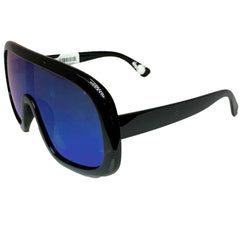 Large Black Revo Shield Sunglasses