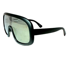 Large Black Revo Shield Sunglasses