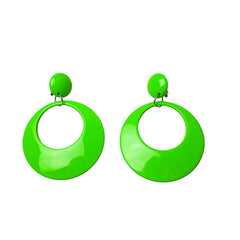 Large Circular Mod Clip On Earrings