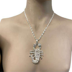 Large Silver Scorpion Necklace