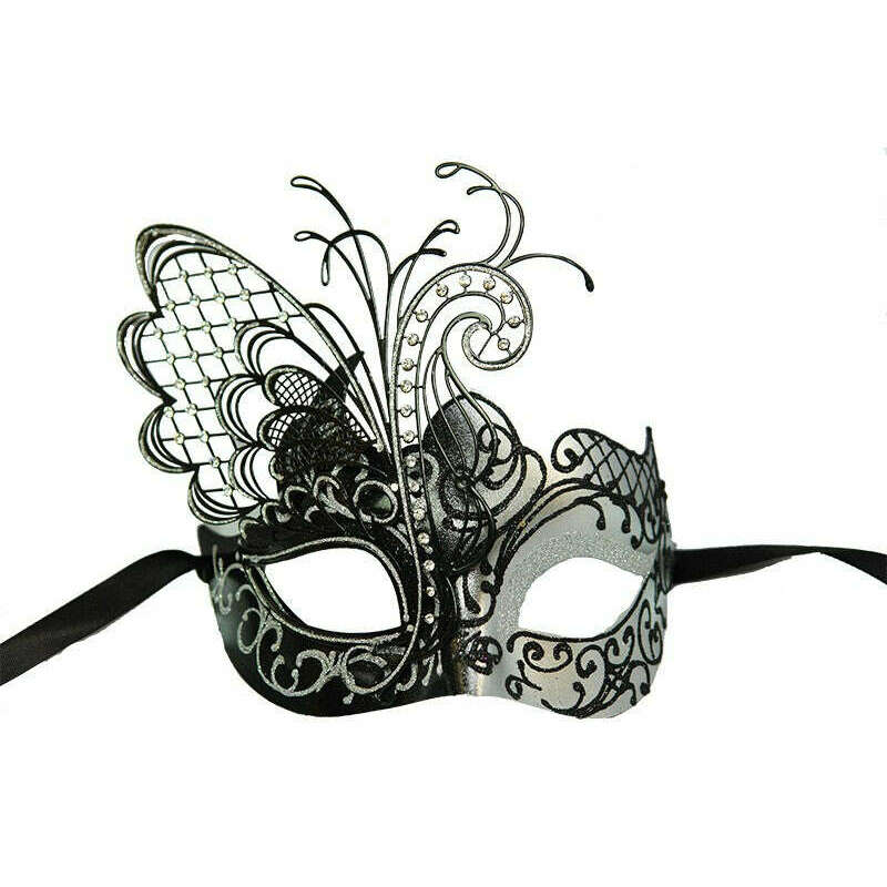 Laser Cut Butterfly Wing Venetian Mask