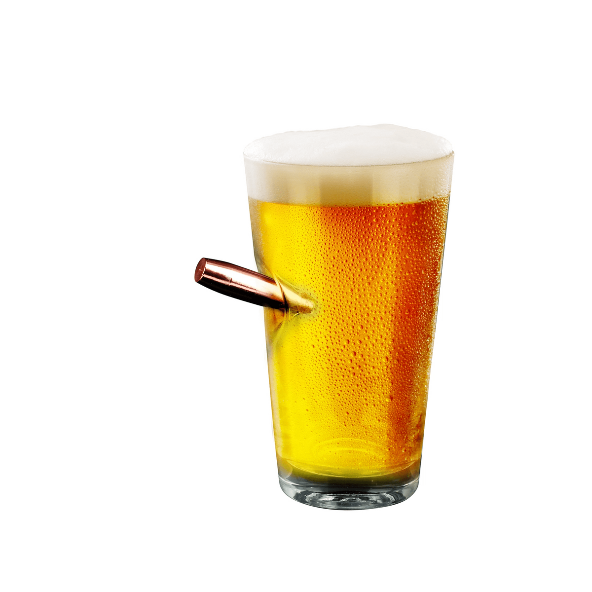 Last Man Standing Bullet In Pint Glass