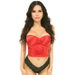 Lavish Satin Underwire Bustier Top