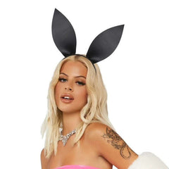 Leatherlike Bunny Ears Headband