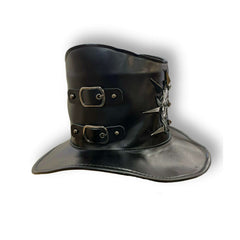 Leatherlike Horror Skull Top Hat