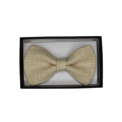 Light Tan Hemp Bow Tie