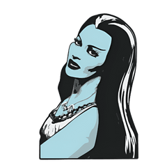 Lily Munster Enamel Pin