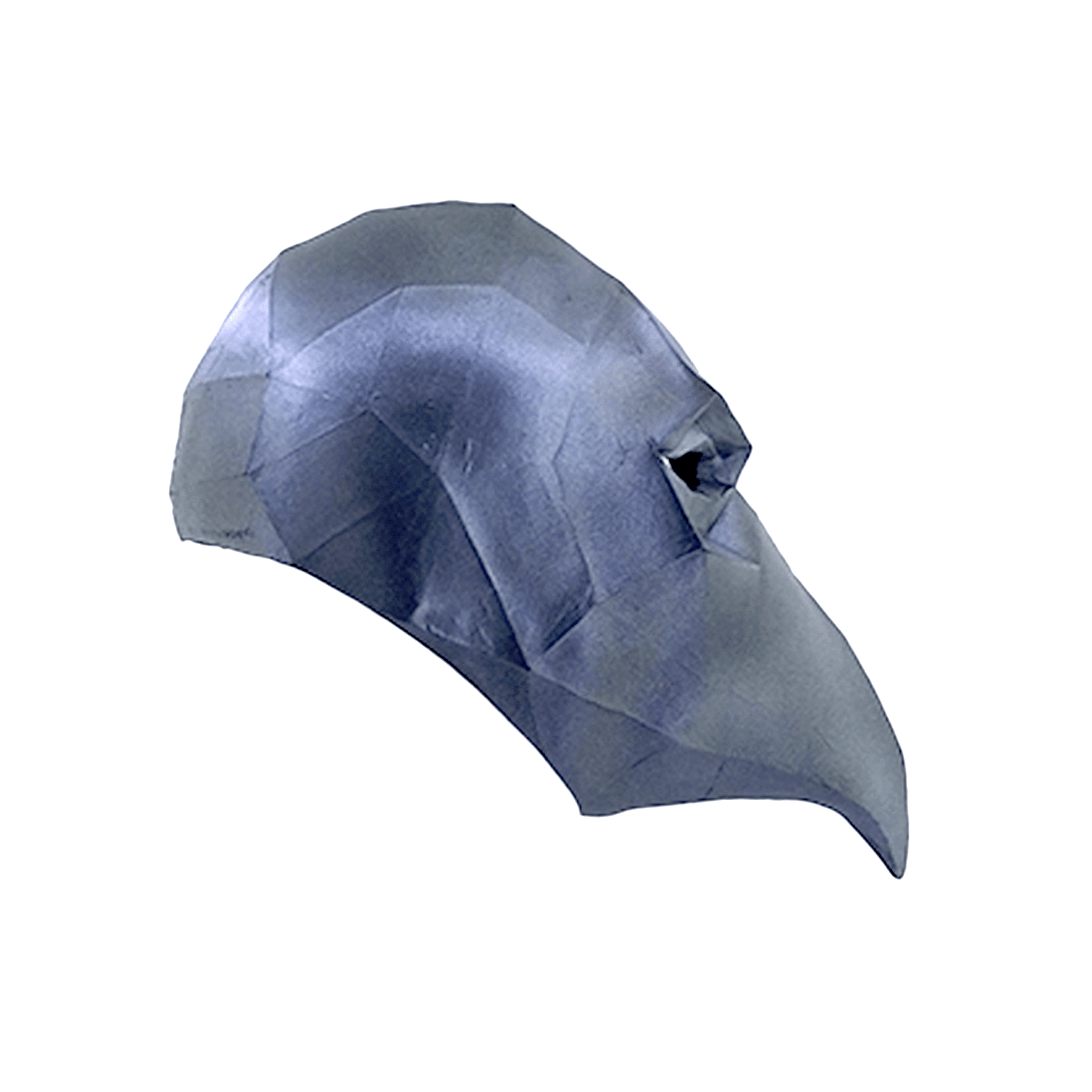 Low Poly Crow Latex Mask