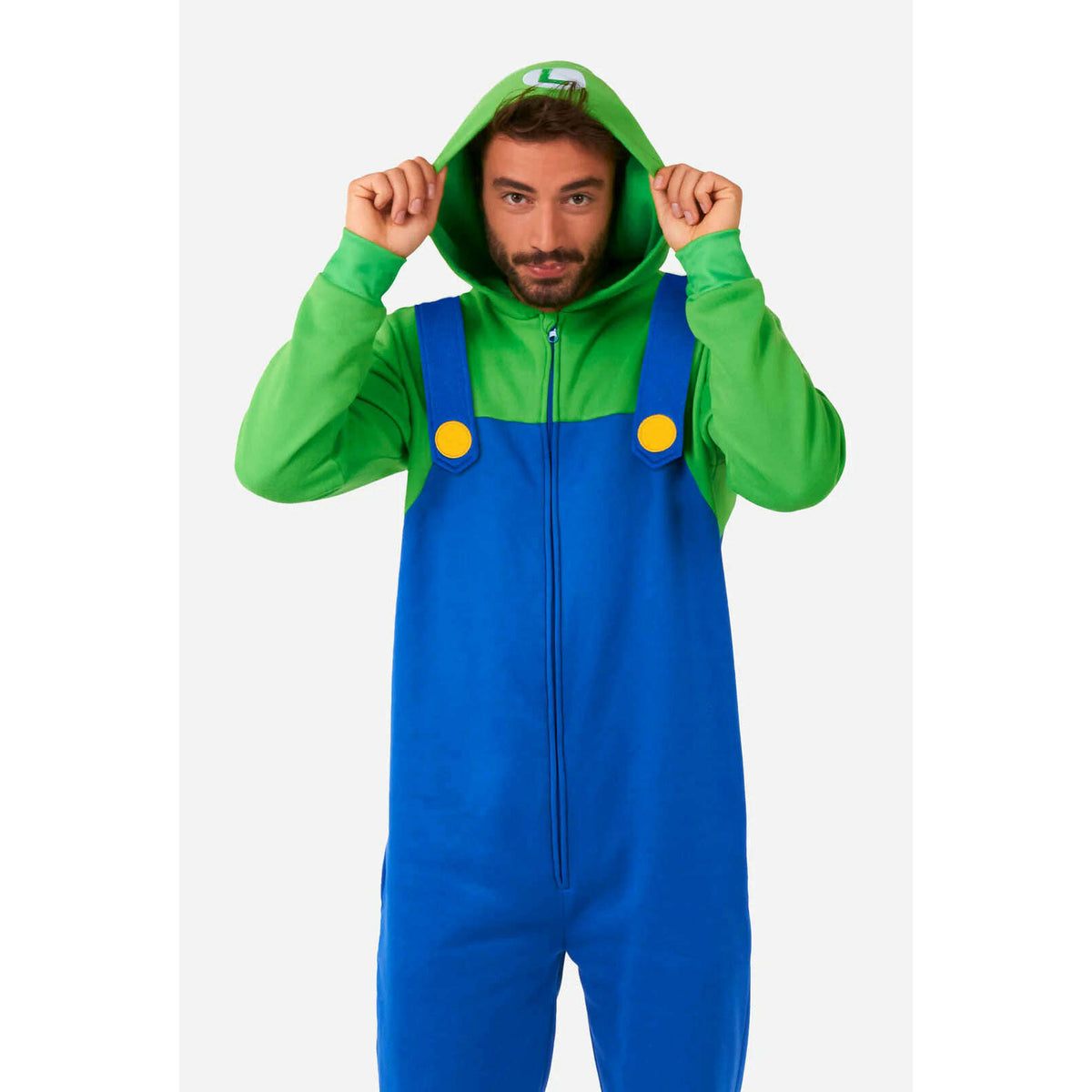 OppoSuits Luigi Onesie Deluxe Adult Costume