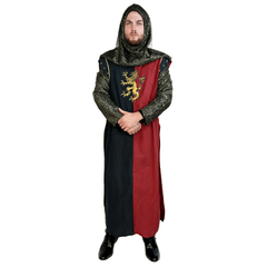 Medieval Black and Red Dragon Warrior Men's Costume