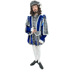 Medieval Classic Royal Blue Duke Adult Costume