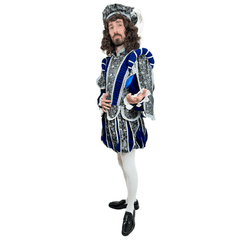 Medieval Classic Royal Blue Duke Adult Costume