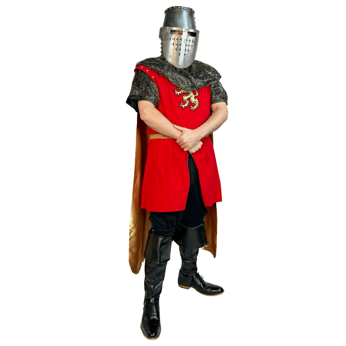 Medieval Red Warrior Men's Costume