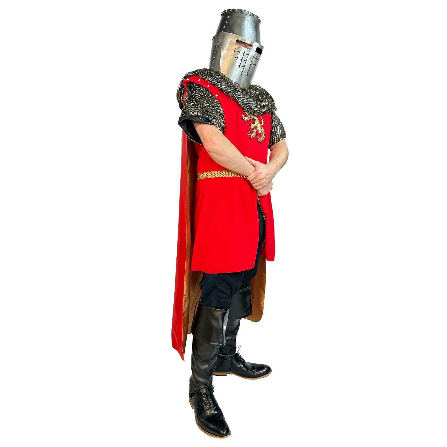 Medieval Red Warrior Men's Costume