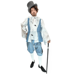 Medieval Upper Class Light Blue Duke Adult Costume