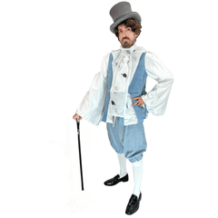 Medieval Upper Class Light Blue Duke Adult Costume