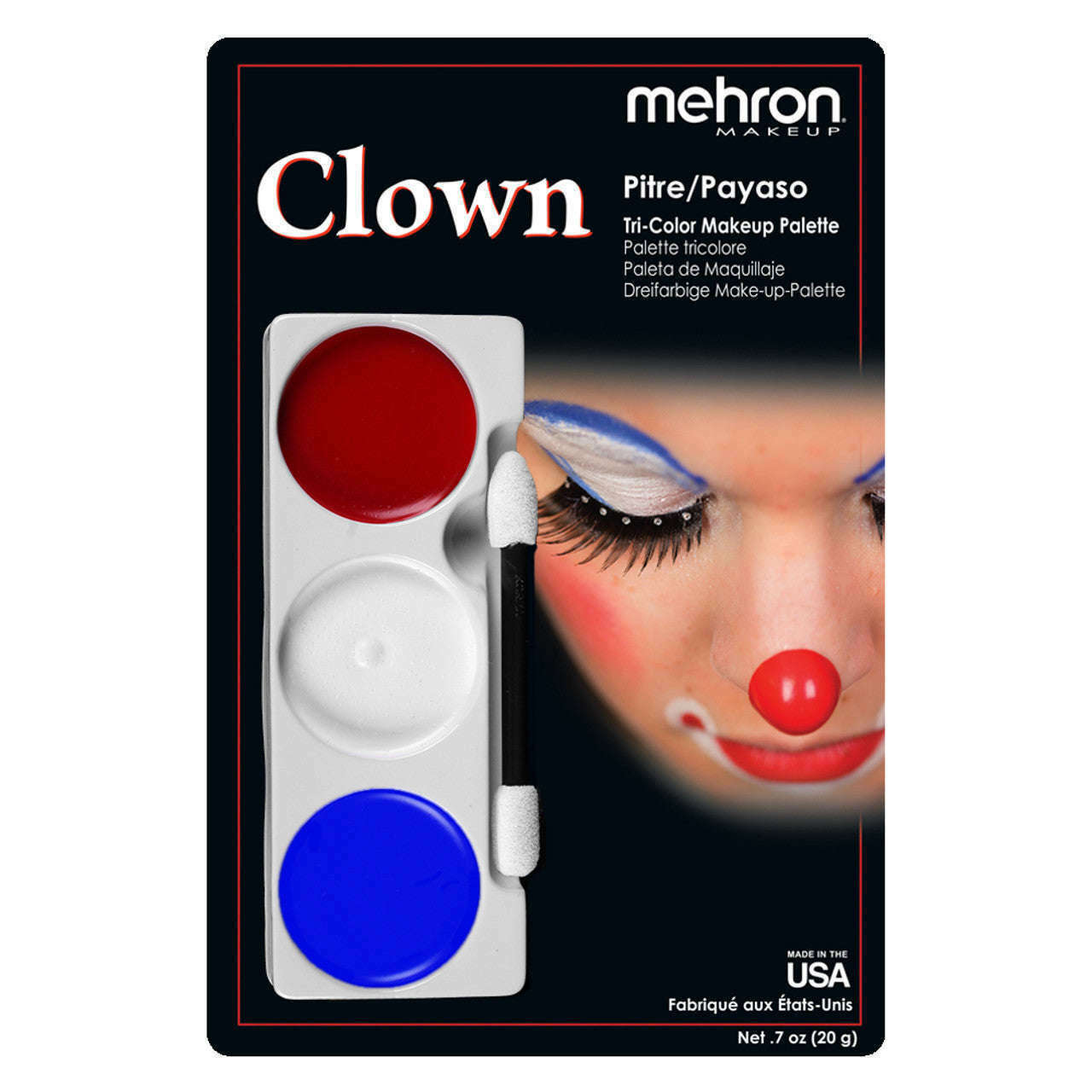 Mehron Tri-Color Cream Makeup Palettes