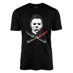 Michael Myers Cross Knives Women's Graphic T-Shirt