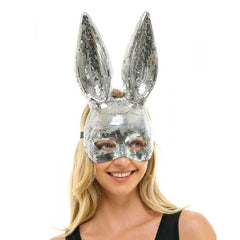 Mirrored Bunny Half Mask