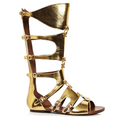 Men's Flat Gold Gladiator Sandals